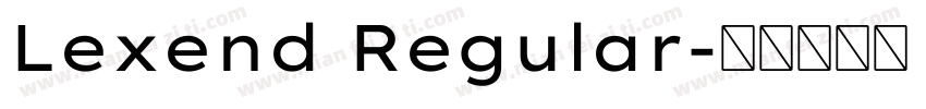 Lexend Regular字体转换